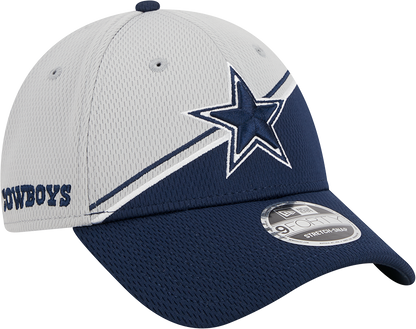 Dallas Cowboys New Era 2023 Sideline 9FORTY Adjustable Hat - Gray/Navy