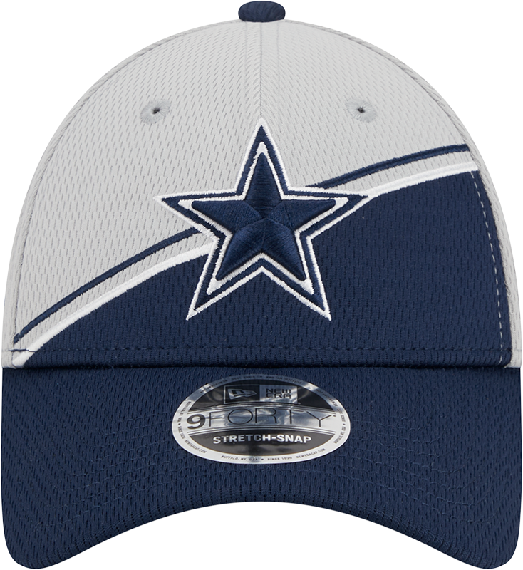 Dallas Cowboys New Era 2023 Sideline 9FORTY Adjustable Hat - Gray/Navy