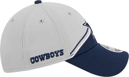 Dallas Cowboys New Era 2023 Sideline 9FORTY Adjustable Hat - Gray/Navy