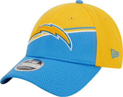 Los Angeles Chargers New Era 2023 Sideline 9FORTY Adjustable Hat - Gold/Powder Blue