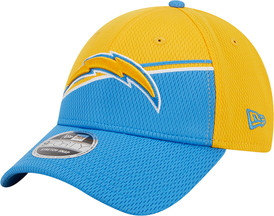 Los Angeles Chargers New Era 2023 Sideline 9FORTY Adjustable Hat - Gold/Powder Blue