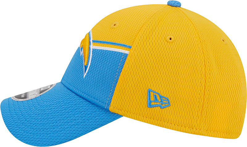 Los Angeles Chargers New Era 2023 Sideline 9FORTY Adjustable Hat - Gold/Powder Blue