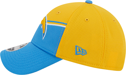 Los Angeles Chargers New Era 2023 Sideline 9FORTY Adjustable Hat - Gold/Powder Blue