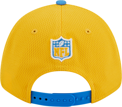 Los Angeles Chargers New Era 2023 Sideline 9FORTY Adjustable Hat - Gold/Powder Blue