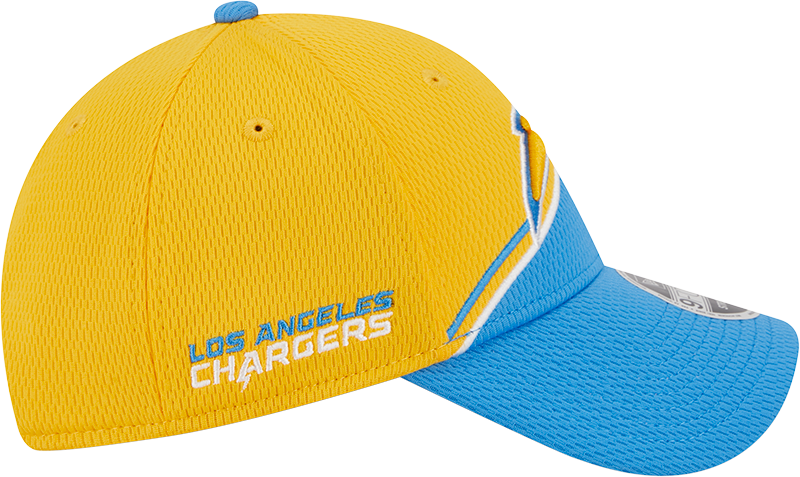 Los Angeles Chargers New Era 2023 Sideline 9FORTY Adjustable Hat - Gold/Powder Blue