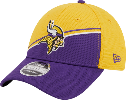 Minnesota Vikings New Era 2023 Sideline 9FORTY Adjustable Hat - Gold/Purple