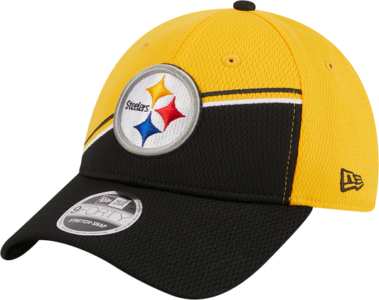 Pittsburgh Steelers New Era 2023 Sideline 9FORTY Adjustable Hat - Gold/Black