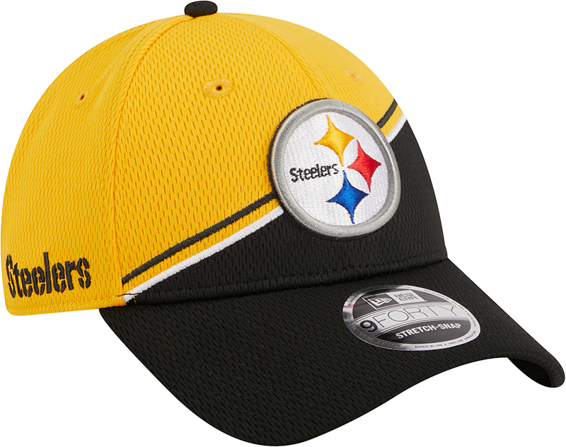 Pittsburgh Steelers New Era 2023 Sideline 9FORTY Adjustable Hat - Gold/Black