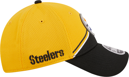 Pittsburgh Steelers New Era 2023 Sideline 9FORTY Adjustable Hat - Gold/Black