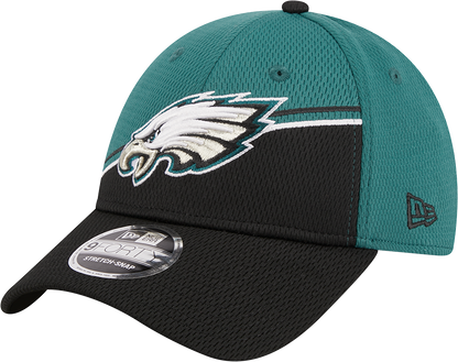 Philadelphia Eagles New Era 2023 Sideline 9FORTY Adjustable Hat - Midnight Green/Black