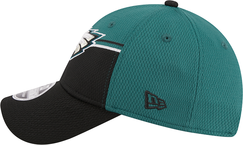 Philadelphia Eagles New Era 2023 Sideline 9FORTY Adjustable Hat - Midnight Green/Black