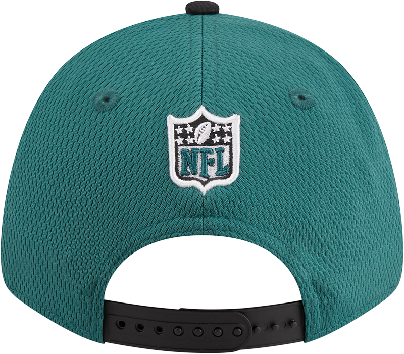 Philadelphia Eagles New Era 2023 Sideline 9FORTY Adjustable Hat - Midnight Green/Black