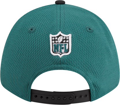 Philadelphia Eagles New Era 2023 Sideline 9FORTY Adjustable Hat - Midnight Green/Black