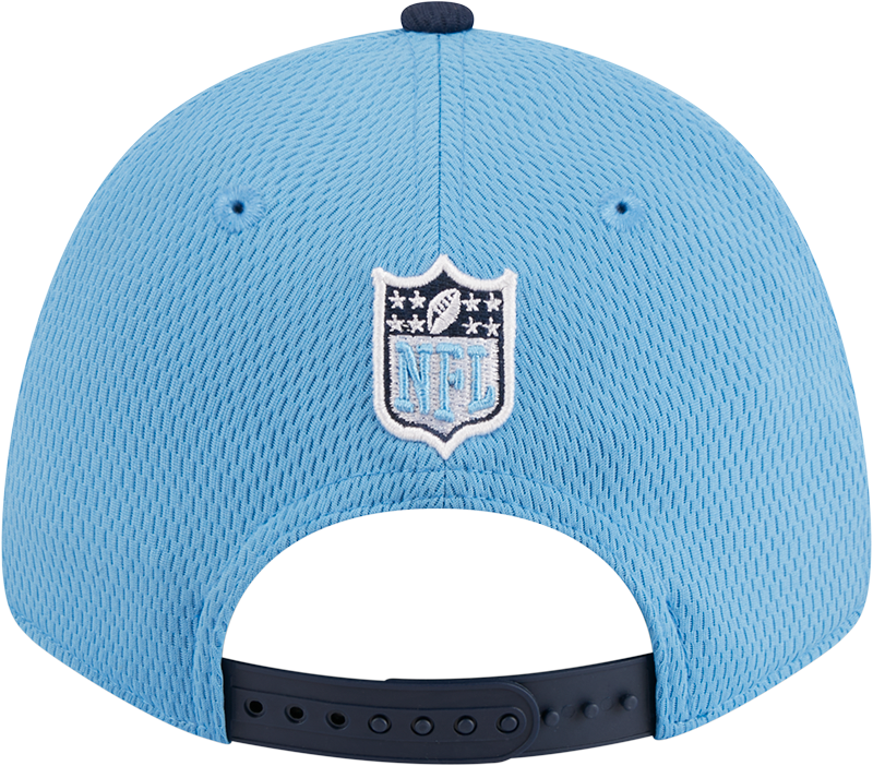 Tennessee Titans New Era 2023 Sideline 9FORTY Adjustable Hat - Light Blue/Navy