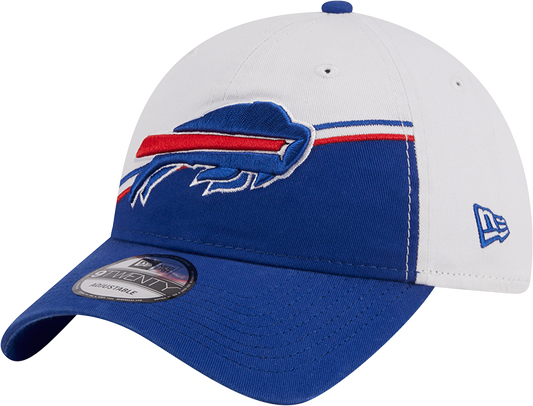 Buffalo Bills New Era 2023 Sideline 9TWENTY Adjustable Hat - White/Royal