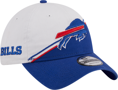 Buffalo Bills New Era 2023 Sideline 9TWENTY Adjustable Hat - White/Royal