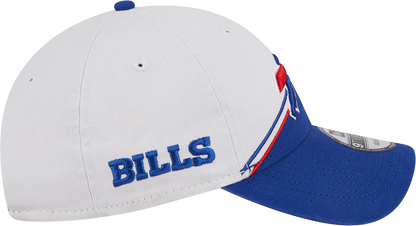 Buffalo Bills New Era 2023 Sideline 9TWENTY Adjustable Hat - White/Royal