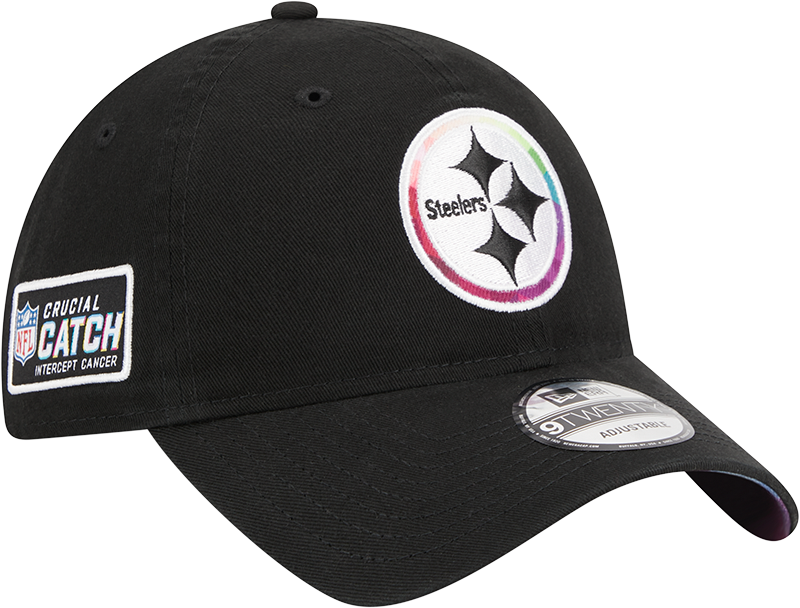 Pittsburgh Steelers New Era 2023 NFL Crucial Catch 9TWENTY Adjustable Hat - Black