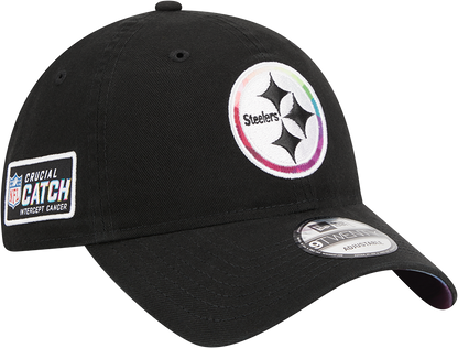 Pittsburgh Steelers New Era 2023 NFL Crucial Catch 9TWENTY Adjustable Hat - Black