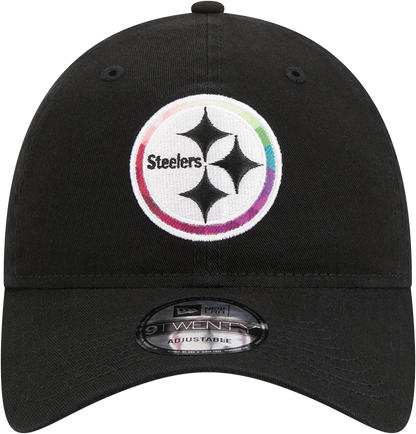 Pittsburgh Steelers New Era 2023 NFL Crucial Catch 9TWENTY Adjustable Hat - Black