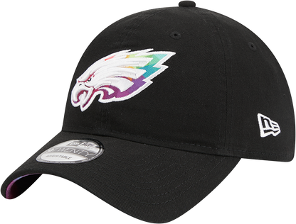 Philadelphia Eagles New Era 2023 NFL Crucial Catch 9TWENTY Adjustable Hat - Black