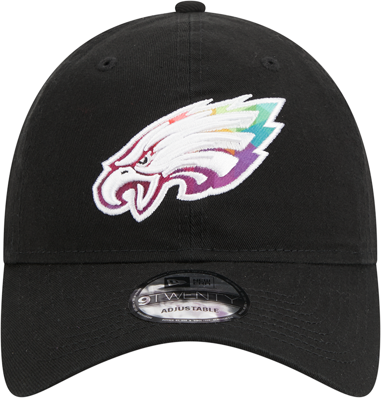 Philadelphia Eagles New Era 2023 NFL Crucial Catch 9TWENTY Adjustable Hat - Black