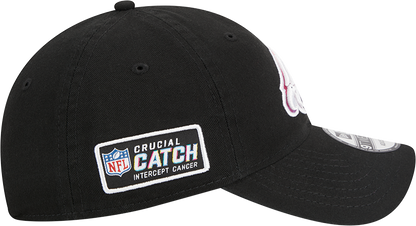 Philadelphia Eagles New Era 2023 NFL Crucial Catch 9TWENTY Adjustable Hat - Black