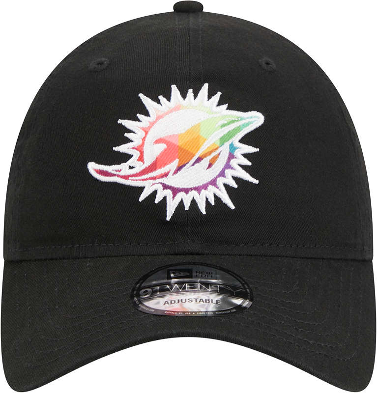 Miami Dolphins New Era 2023 NFL Crucial Catch 9TWENTY Adjustable Hat - Black