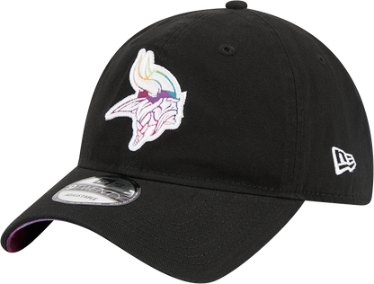 Minnesota Vikings New Era 2023 NFL Crucial Catch 9TWENTY Adjustable Hat - Black