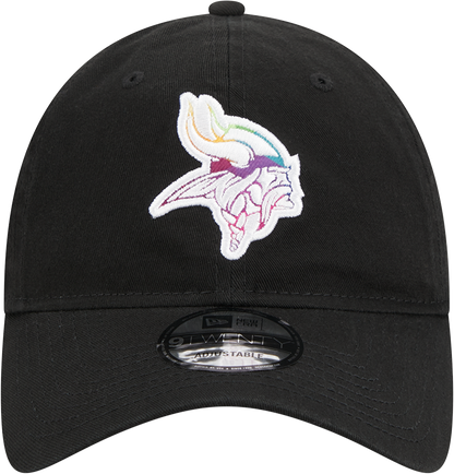 Minnesota Vikings New Era 2023 NFL Crucial Catch 9TWENTY Adjustable Hat - Black