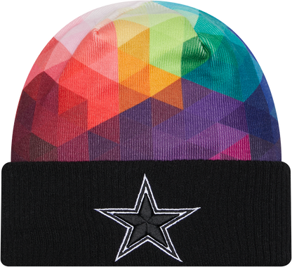 Dallas Cowboys New Era 2023 NFL Crucial Catch Cuffed Knit Hat - Black