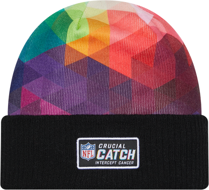 Dallas Cowboys New Era 2023 NFL Crucial Catch Cuffed Knit Hat - Black