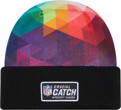 Miami Dolphins New Era 2023 NFL Crucial Catch Cuffed Knit Hat - Black