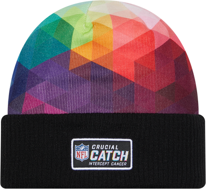 Minnesota Vikings New Era 2023 NFL Crucial Catch Cuffed Knit Hat - Black