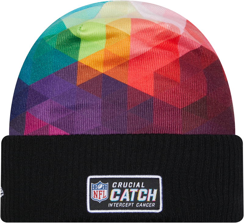 New England Patriots New Era 2023 NFL Crucial Catch Cuffed Knit Hat - Black