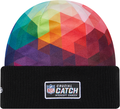 Philadelphia Eagles New Era 2023 NFL Crucial Catch Cuffed Knit Hat - Black