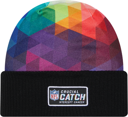 Pittsburgh Steelers New Era 2023 NFL Crucial Catch Cuffed Knit Hat - Black