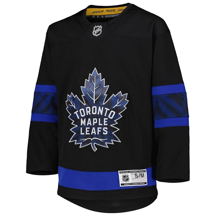 TORONTO MAPLE LEAFS YOUTH BLANK ALTERNATIVE JERSEY - BLACK