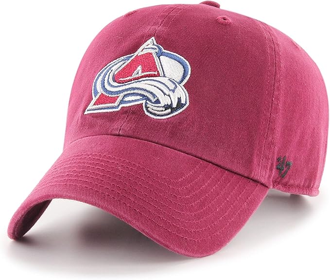 COLORADO AVALANCHE '47 BRAND CLEAN UP CAP - BURGUNDY