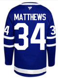 Men's Toronto Maple Leafs Fanatics Captain Patch Home Premium Player Jersey - Auston Matthews - Blue