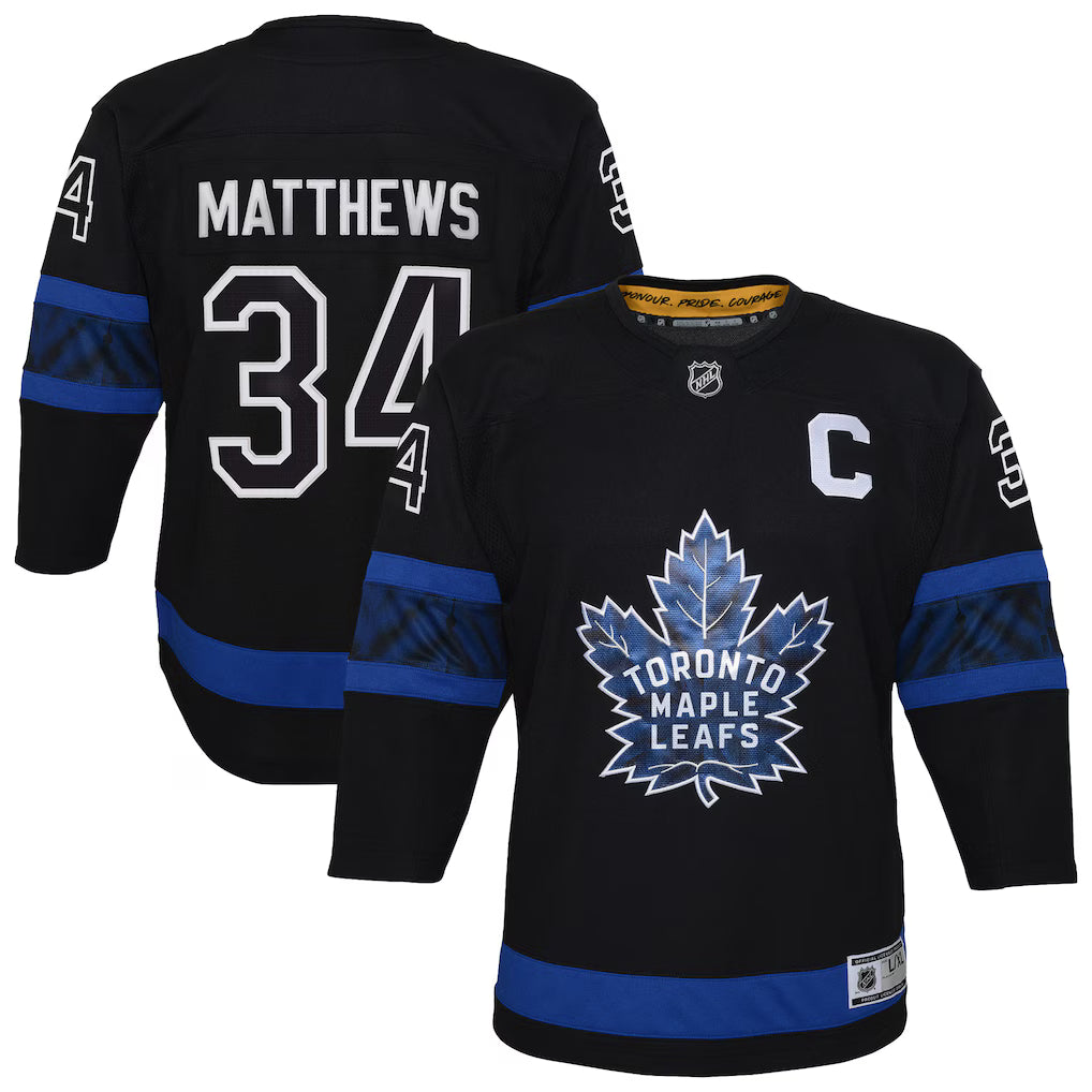 Men's Toronto Maple Leafs Alternate Premier Player Breakaway Jersey - Auston Matthews - Black