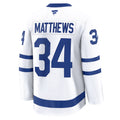 AUSTON MATTHEWS TORONTO MAPLE LEAFS FANATICS AWAY PREMIUM PLAYER JERSEY - WHITE