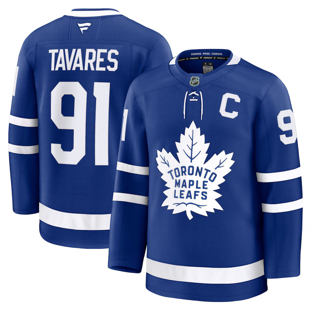 JOHN TAVARES TORONTO MAPLE LEAFS FANATICS HOME PREMIUM PLAYER JERSEY - BLUE