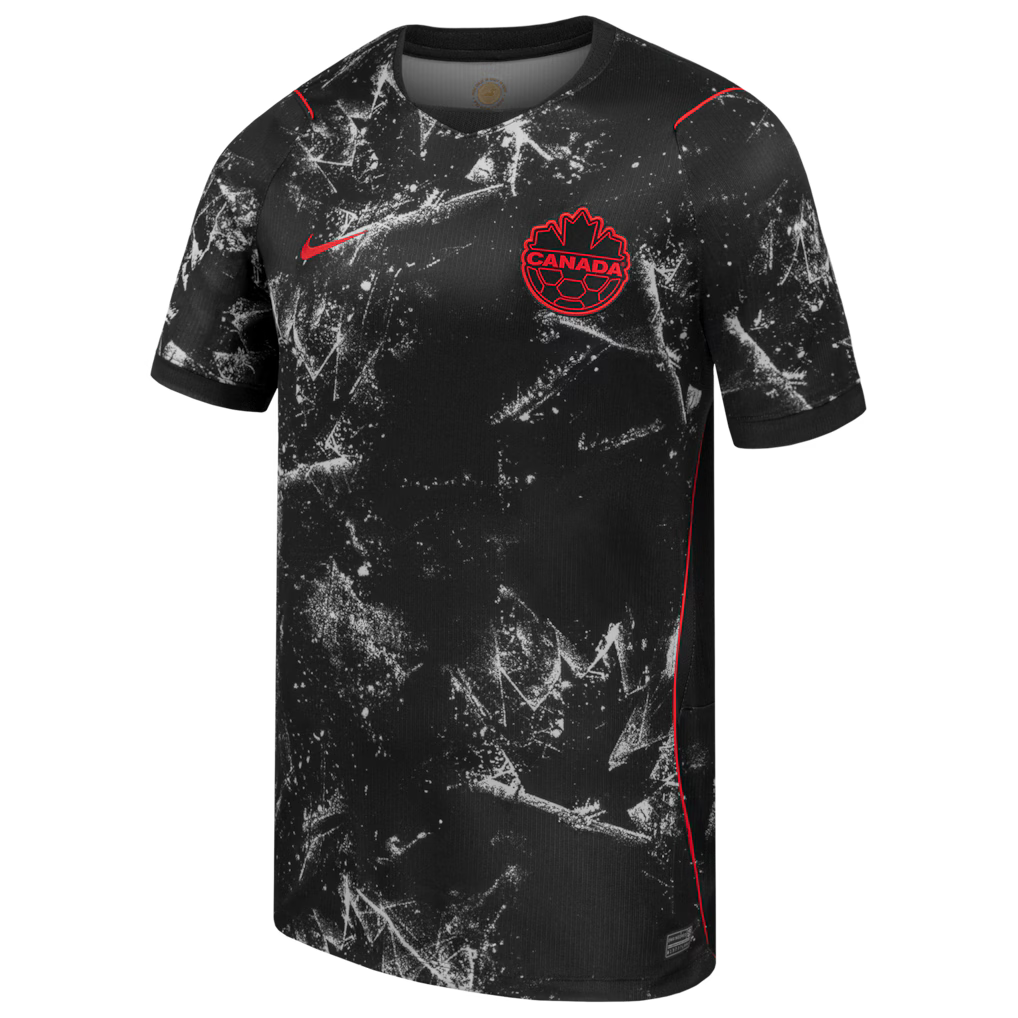2026 World Cup Canada Soccer Women's Nike Away Stadium Replica Jersey - Black