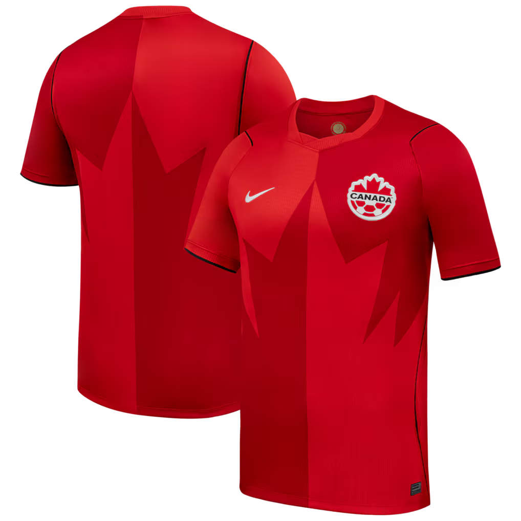 2026 WORLD CUP CANADA SOCCER MEN'S NIKE HOME STADIUM REPLICA JERSEY - RED