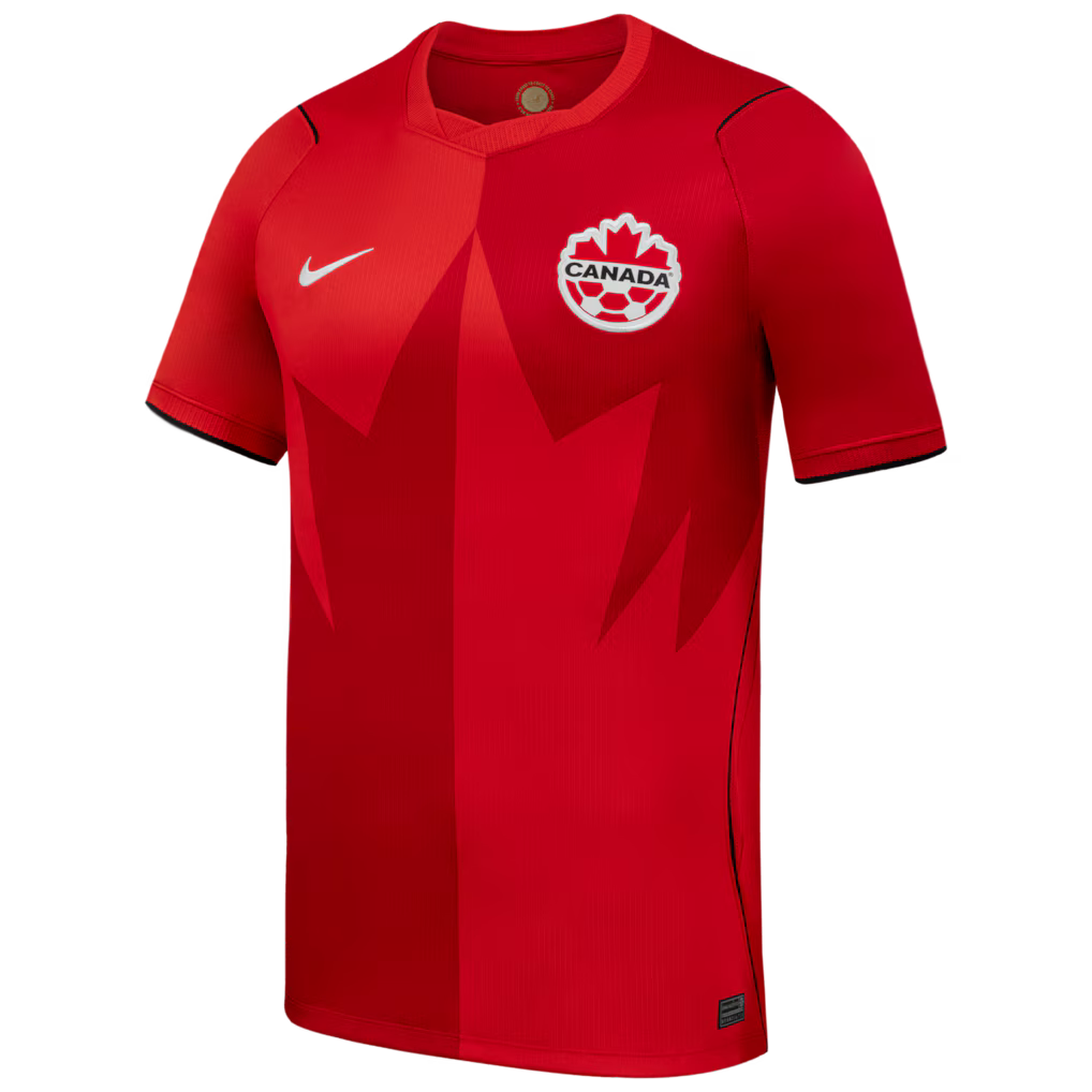 2026 WORLD CUP CANADA SOCCER MEN'S NIKE HOME STADIUM REPLICA JERSEY - RED