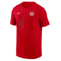 CANADA SOCCER UNISEX NIKE CORE T-SHIRT - RED