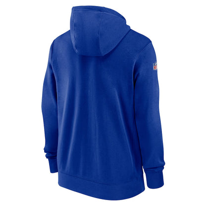 Buffalo Bills Nike Sideline Club Performance Full-Zip Hoodie - Royal