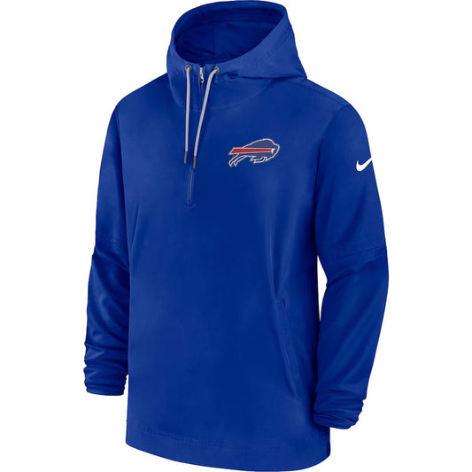 Buffalo Bills Nike Sideline Player Quarter-Zip Jacket - Royal