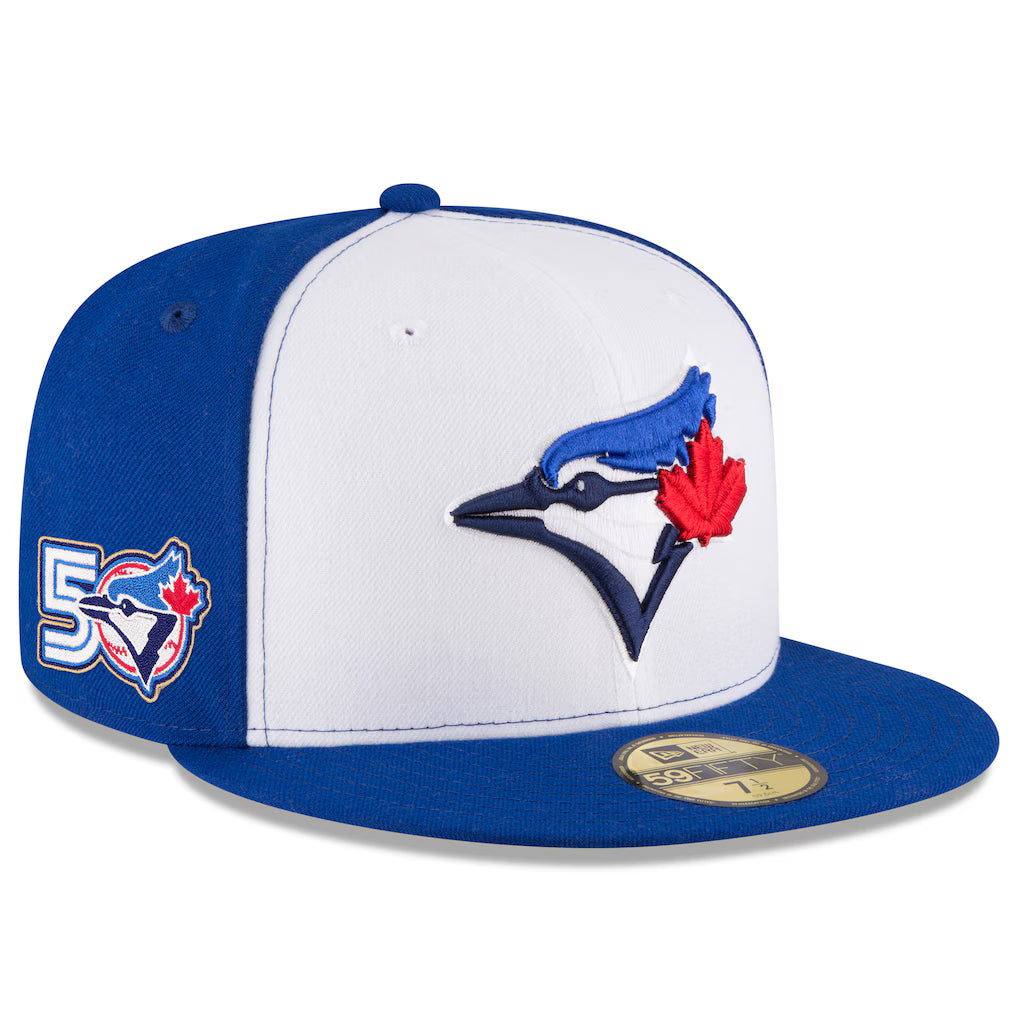 TORONTO BLUE JAYS NEW ERA 59FIFTY 50th ANNIVERSARY SIDE PATCH ALT3 HAT